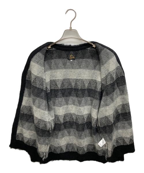 Needles（ニードルズ）Needles (ニードルズ) アーガイルモヘアカーディガン ブラック×ホワイト サイズ:SIZE Sの古着・服飾アイテム