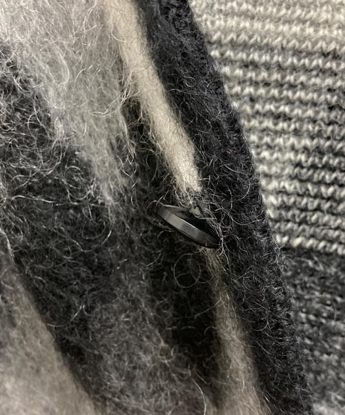 Needles（ニードルズ）Needles (ニードルズ) アーガイルモヘアカーディガン ブラック×ホワイト サイズ:SIZE Sの古着・服飾アイテム