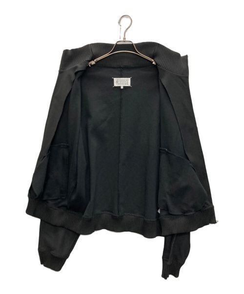 Maison Margiela（メゾンマルジェラ）Maison Margiela (メゾンマルジェラ) Contrast Zip Track Jacket ブラック サイズ:SIZE 50の古着・服飾アイテム