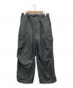 Graphpaperグラフペーパー）の古着「Wool Cupro Military Cargo Pants」｜グレー