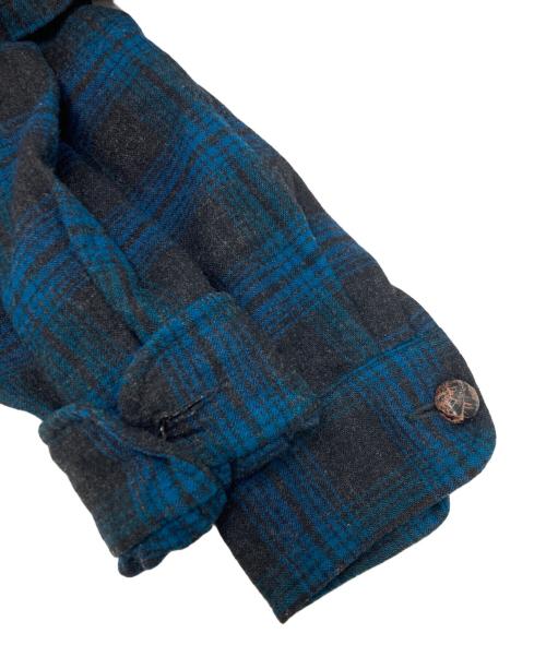 PENDLETON（ペンドルトン）PENDLETON (ペンドルトン) チェックテーラードジャケット ネイビー サイズ:SIZE Sの古着・服飾アイテム