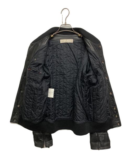 GOLDEN GOOSE（ゴールデングース）GOLDEN GOOSE (ゴールデングース) アームレザースタジアムジャケット レッド×ネイビー サイズ:SIZE XSの古着・服飾アイテム