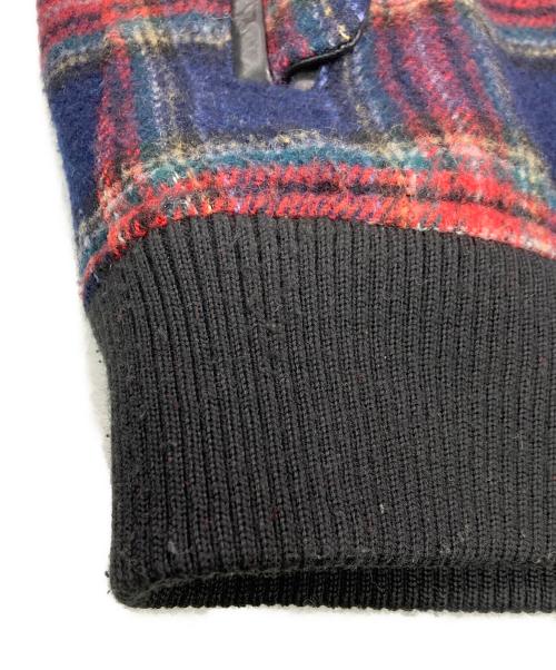 GOLDEN GOOSE（ゴールデングース）GOLDEN GOOSE (ゴールデングース) アームレザースタジアムジャケット レッド×ネイビー サイズ:SIZE XSの古着・服飾アイテム