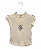 BURBERRYバーバリー）の古着「フレンチスリーブTシャツ」｜ベージュ