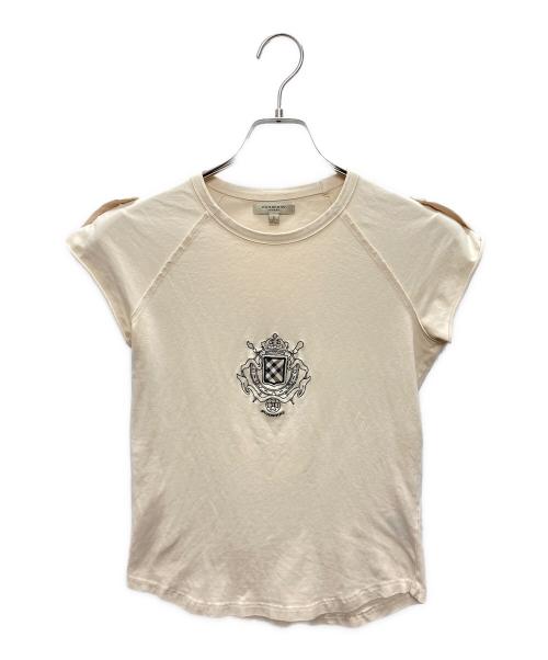 BURBERRY（バーバリー）BURBERRY (バーバリー) フレンチスリーブTシャツ ベージュ サイズ:SIZE Sの古着・服飾アイテム