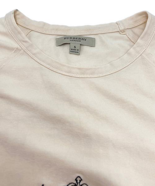 BURBERRY（バーバリー）BURBERRY (バーバリー) フレンチスリーブTシャツ ベージュ サイズ:SIZE Sの古着・服飾アイテム