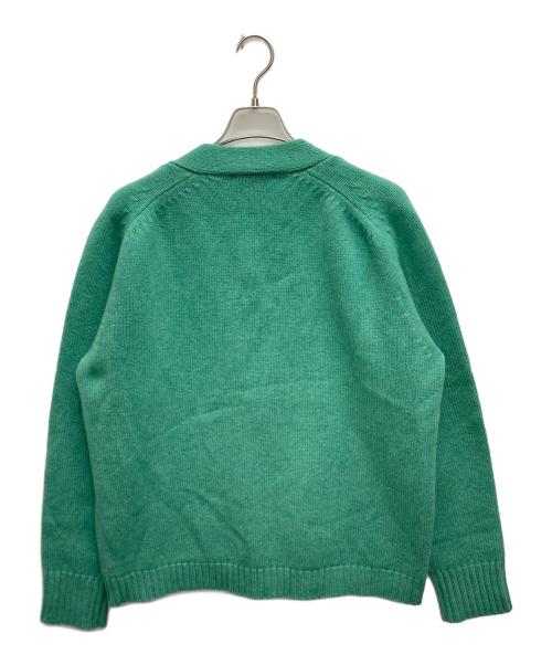 STUDIO NICHOLSON（スタジオ ニコルソン）STUDIO NICHOLSON (スタジオ ニコルソン) 5Gラムウール ニットカーディガン グリーン サイズ:SIZE Mの古着・服飾アイテム