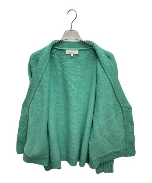 STUDIO NICHOLSON（スタジオ ニコルソン）STUDIO NICHOLSON (スタジオ ニコルソン) 5Gラムウール ニットカーディガン グリーン サイズ:SIZE Mの古着・服飾アイテム