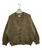 BALLAST ARKバラストアーク）の古着「V/N SHAGGY NEP CARDIGAN」｜ブラウン
