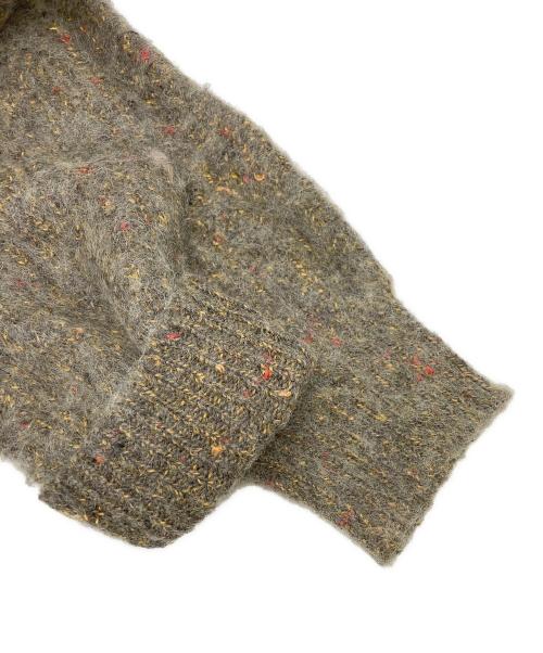 BALLAST ARK（バラストアーク）BALLAST ARK (バラストアーク) V/N SHAGGY NEP CARDIGAN ブラウン サイズ:SIZE FREEの古着・服飾アイテム