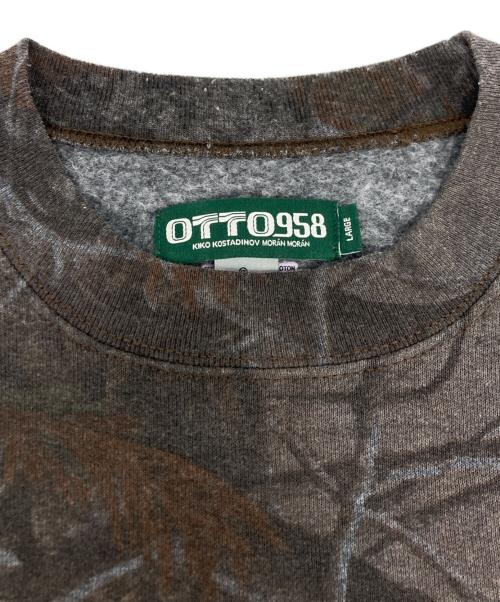OTTO958（オット958）OTTO958 (オット958) FIFTH GENERAL STORE (フィフスジェネラルストア) Crewneck Sweatshirts グレー×ブラウン サイズ:SIZE Lの古着・服飾アイテム