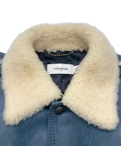 COACH（コーチ）COACH (コーチ) スウェードトラッカージャケット ブルー サイズ:SIZE 44の古着・服飾アイテム