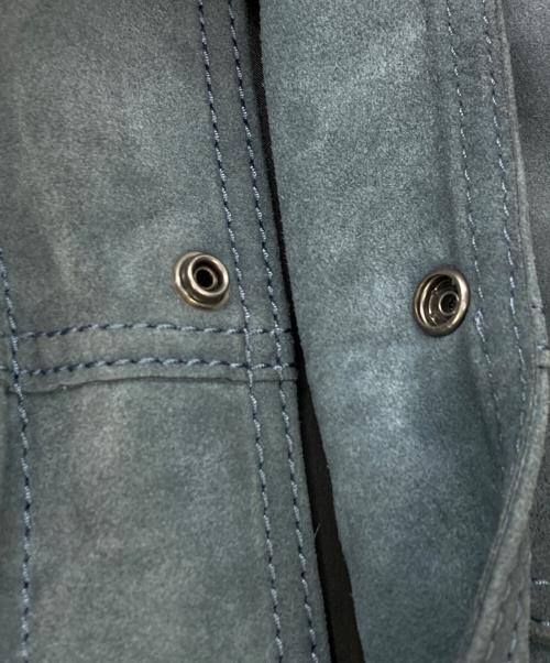 COACH（コーチ）COACH (コーチ) スウェードトラッカージャケット ブルー サイズ:SIZE 44の古着・服飾アイテム