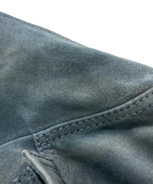 COACH（コーチ）COACH (コーチ) スウェードトラッカージャケット ブルー サイズ:SIZE 44の古着・服飾アイテム