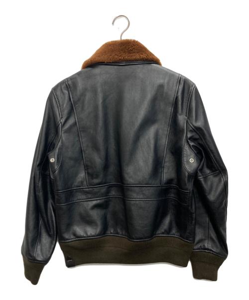 COACH（コーチ）COACH (コーチ) レザーボンバージャケット ブラック サイズ:SIZE 46の古着・服飾アイテム