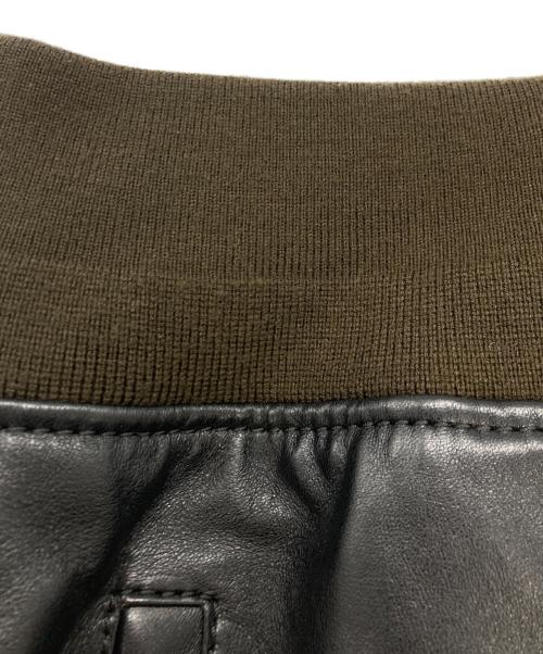 COACH（コーチ）COACH (コーチ) レザーボンバージャケット ブラック サイズ:SIZE 46の古着・服飾アイテム