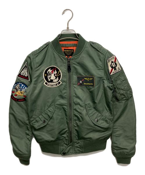 AVIREX（アヴィレックス）AVIREX (アヴィレックス) L-2Bワッペンフライトジャケット オリーブ サイズ:SIZE Mの古着・服飾アイテム