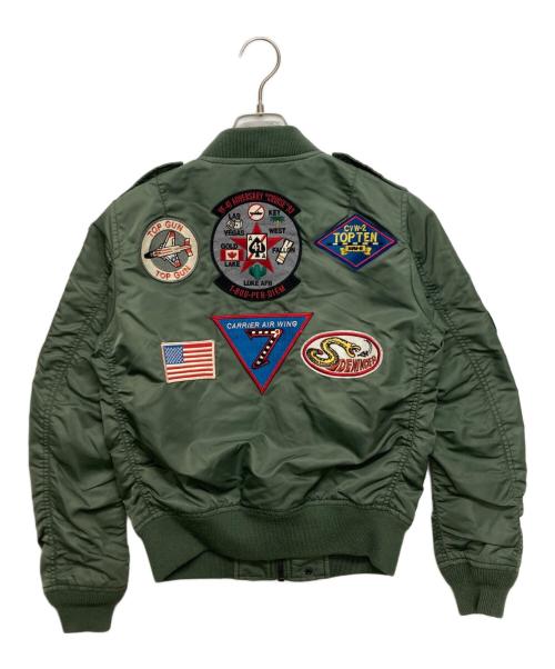 AVIREX（アヴィレックス）AVIREX (アヴィレックス) L-2Bワッペンフライトジャケット オリーブ サイズ:SIZE Mの古着・服飾アイテム