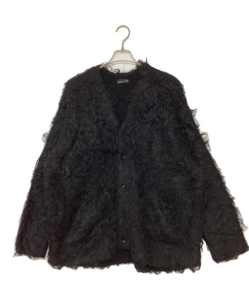 LAD MUSICIAN（ラッドミュージシャン）LAD MUSICIAN (ラッドミュージシャン) LOOP YARN SHAGGY CARDIGAN ブラック サイズ:SIZE 44の古着・服飾アイテム