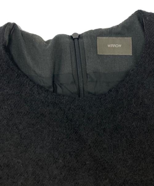 wirrow（ウィロウ）wirrow (ウィロウ) ウールワンピース ブラック サイズ:SIZE　1の古着・服飾アイテム