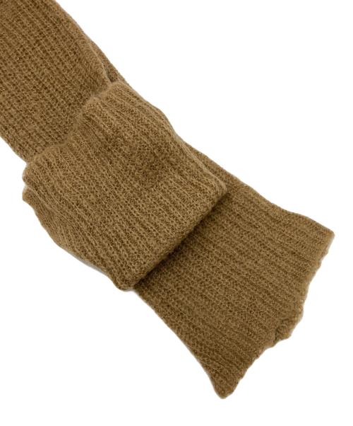 kotohayokozawa（コトハヨコザワ）kotohayokozawa (コトハヨコザワ) モヘアハイネックニット ベージュ×ネイビー サイズ:SIZE FREEの古着・服飾アイテム