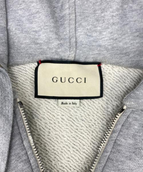 GUCCI（グッチ）GUCCI (グッチ) テクニカルラインジップパーカー グレー サイズ:SIZE Sの古着・服飾アイテム