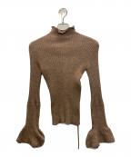 Acne studiosアクネ ストゥディオス）の古着「リブニット」｜ブラウン