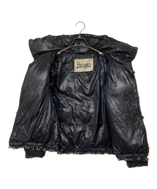 HERNO（ヘルノ）HERNO (ヘルノ) デュアルマテリアル ジャケット ブラック サイズ:SIZE 38の古着・服飾アイテム