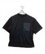 D-VECディーベック）の古着「COTTON PLATING SHORT T SHIRTS」｜ブラック
