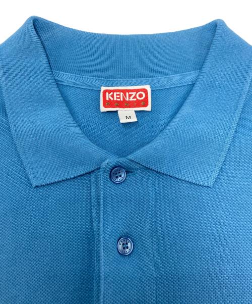KENZO（ケンゾー）KENZO (ケンゾー) 花刺繍ポロシャツ スカイブルー サイズ:SIZE Mの古着・服飾アイテム