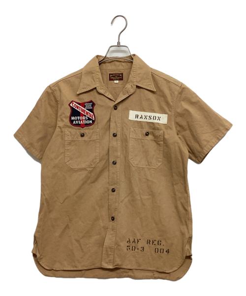 BUZZ RICKSON'S（バズリクソンズ）BUZZ RICKSON'S (バズリクソンズ) カスタムワークシャツ ブラウン サイズ:SIZE 15-15 1/2の古着・服飾アイテム