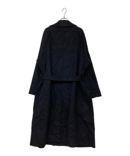 YLEVE（イレーヴ）YLEVE (イレーヴ) LAMBSWOOL DOUBLE CLOTHE BEAVER COAT ネイビー サイズ:SIZE 4の古着・服飾アイテム