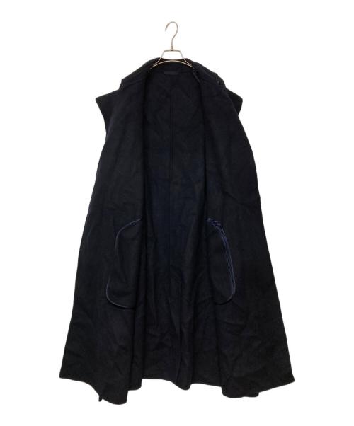 YLEVE（イレーヴ）YLEVE (イレーヴ) LAMBSWOOL DOUBLE CLOTHE BEAVER COAT ネイビー サイズ:SIZE 4の古着・服飾アイテム