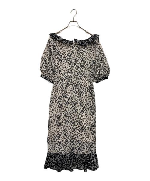 HER LIP TO（ハーリップトゥ）HER LIP TO (ハーリップトゥ) フラワーフィールドラッフルラップドレス ネイビー サイズ:SIZE Sの古着・服飾アイテム