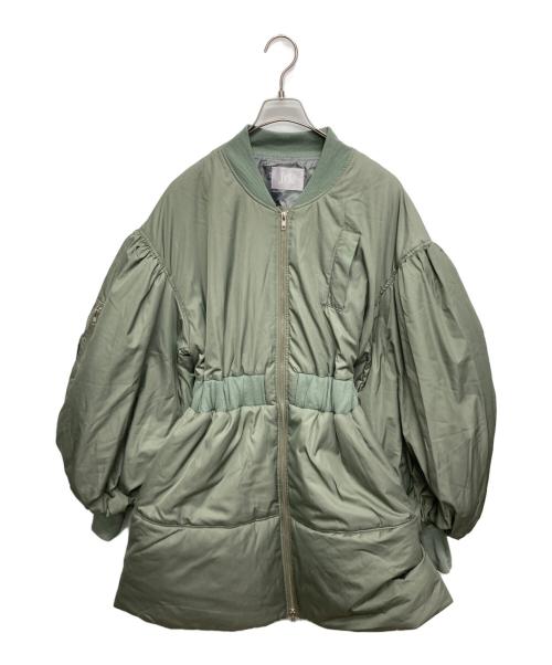 J1U by LA BELLE ETUDE（ジユウバイラベルエチュード）J1U by LA BELLE ETUDE (ジユウバイラベルエチュード) パッファーボリュームAラインミドルコート カーキ サイズ:SIZE Freeの古着・服飾アイテム