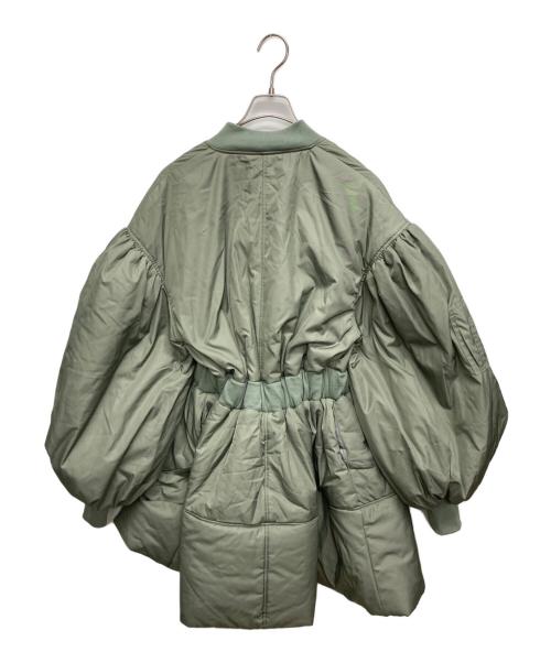 J1U by LA BELLE ETUDE（ジユウバイラベルエチュード）J1U by LA BELLE ETUDE (ジユウバイラベルエチュード) パッファーボリュームAラインミドルコート カーキ サイズ:SIZE Freeの古着・服飾アイテム