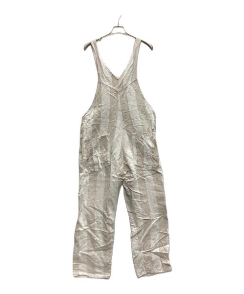 anachronorm（アナクロノーム）anachronorm (アナクロノーム) リネン混オーバーオール ベージュ サイズ:SIZE Sの古着・服飾アイテム