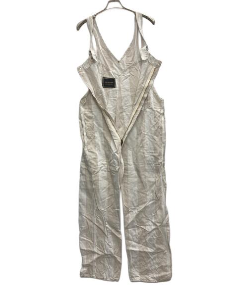 anachronorm（アナクロノーム）anachronorm (アナクロノーム) リネン混オーバーオール ベージュ サイズ:SIZE Sの古着・服飾アイテム