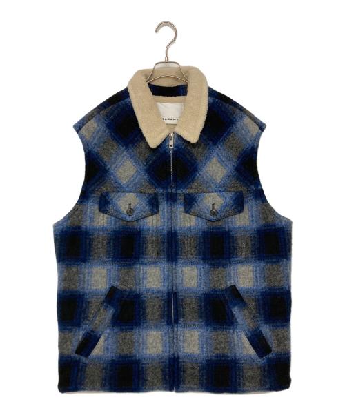 ISABEL MARANT（イザベルマラン）ISABEL MARANT (イザベルマラン) KIRANEO JACKET ブルー×グレー サイズ:SIZE Mの古着・服飾アイテム