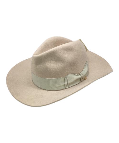 THE H.W.DOG&CO.（エイチダブリュードッグアンドコー）THE H.W.DOG&CO. (エイチダブリュードッグアンドコー) FRONT-H ベージュ サイズ:SIZE 34の古着・服飾アイテム