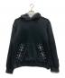 NVRFRGT（ネヴァーフォーゲット）の古着「RECYCLED COTTON STUDDED HOODED SWEATSHIRT」｜ブラック