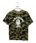 A BATHING APE（ア ベイシング エイプ）の古着「1st camo カレッジロゴTシャツ」｜カーキ