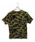 A BATHING APE (ア ベイシング エイプ) 1st camo カレッジロゴTシャツ カーキ サイズ:L：5000円