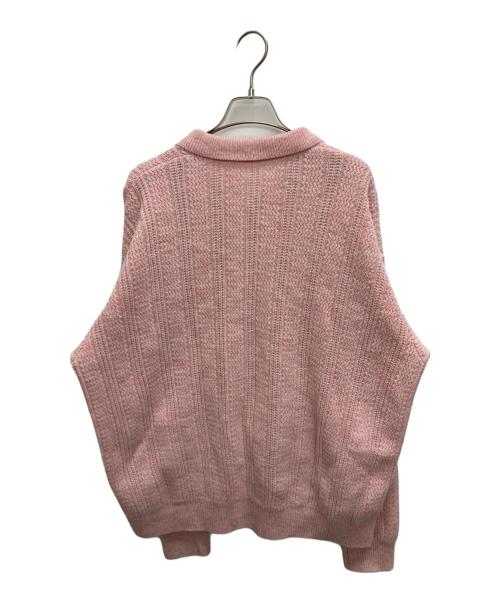 crepuscule（クレプスキュール）crepuscule (クレプスキュール) Rib Pattern Polo CD ピンク サイズ:SIZE 2の古着・服飾アイテム