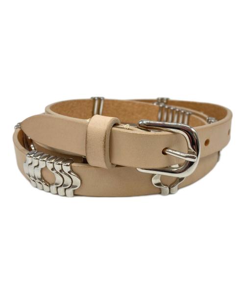 ISABEL MARANT（イザベルマラン）ISABEL MARANT (イザベルマラン) Odena calfskin leather belt ベージュ サイズ:SIZE Mの古着・服飾アイテム