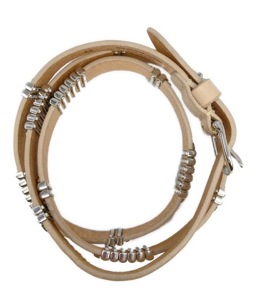 ISABEL MARANT（イザベルマラン）ISABEL MARANT (イザベルマラン) Odena calfskin leather belt ベージュ サイズ:SIZE Mの古着・服飾アイテム