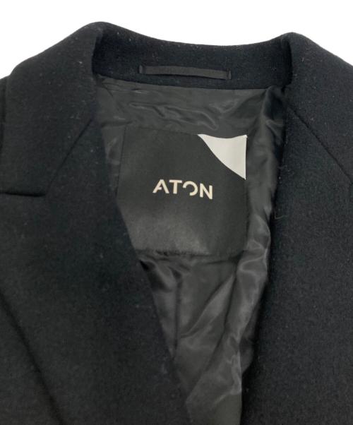 ATON（エイトン）ATON (エイトン) AIR DOUBLE MELTON JACKET ブラック サイズ:SIZE　4の古着・服飾アイテム