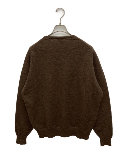E.TAUTZ（イートーツ）E.TAUTZ (イートーツ) クルーネックニットセーター ブラウン サイズ:SIZE XLの古着・服飾アイテム