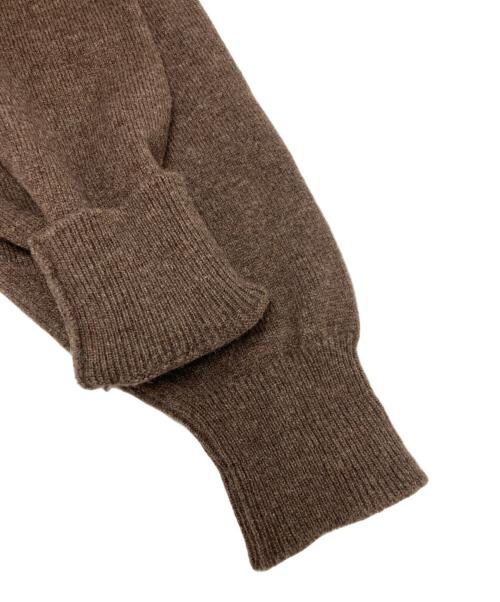 E.TAUTZ（イートーツ）E.TAUTZ (イートーツ) クルーネックニットセーター ブラウン サイズ:SIZE XLの古着・服飾アイテム