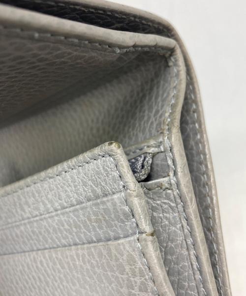 GUCCI（グッチ）GUCCI (グッチ) ダブルG ミニウォレット グレーの古着・服飾アイテム